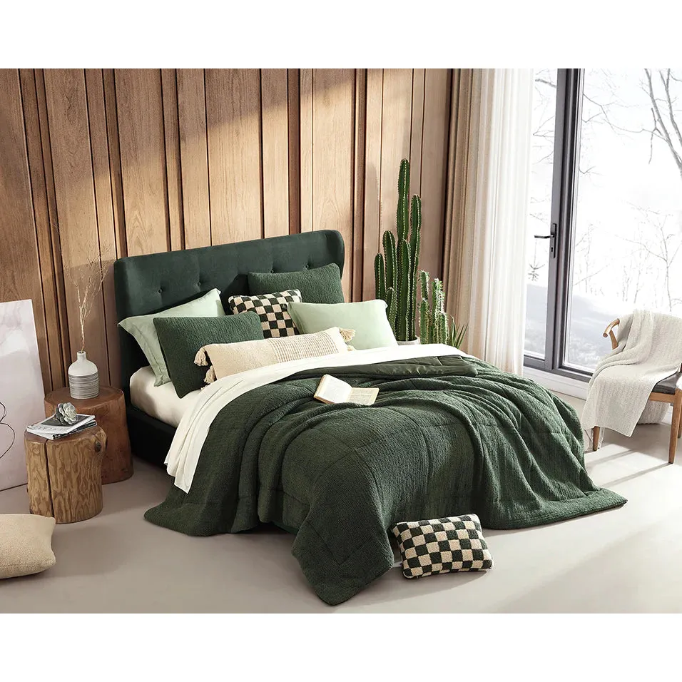 Sunday Citizen Moss Snug Pillow Sham Set King Shams Set of 2 37x20 Covers - Image 3