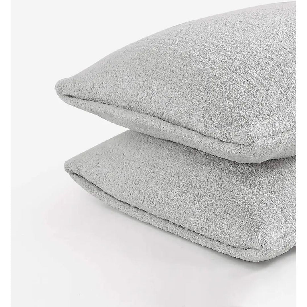 Sunday Citizen Cloud Gray Snug Pillow Sham Set King Shams Set of 2 37x20 Covers - Image 3