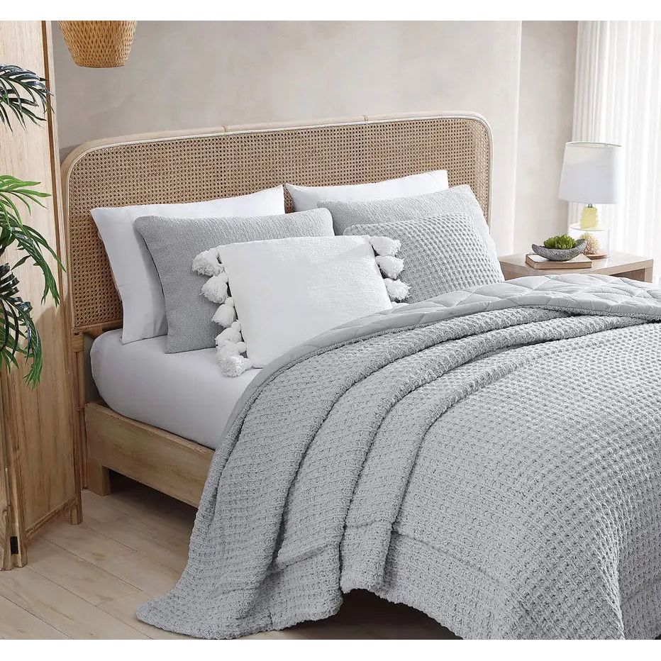 Sunday Citizen Cloud Gray Snug Pillow Sham Set Standard Shams Set of 2 27x20 Covers - Image 4