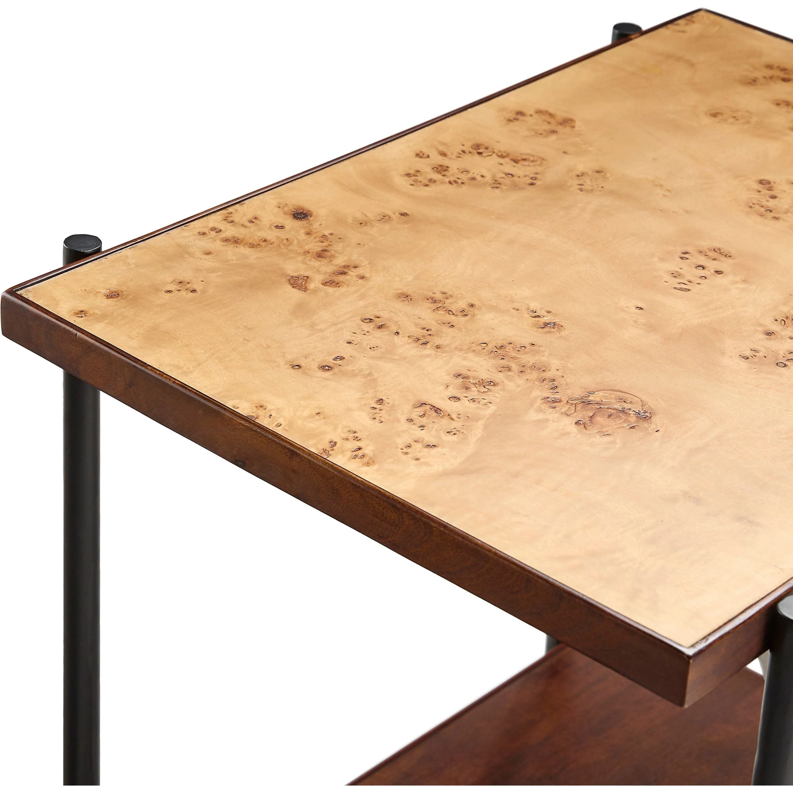 Surya Judith Modern Mango Wood With Metal Base End Table - Image 6