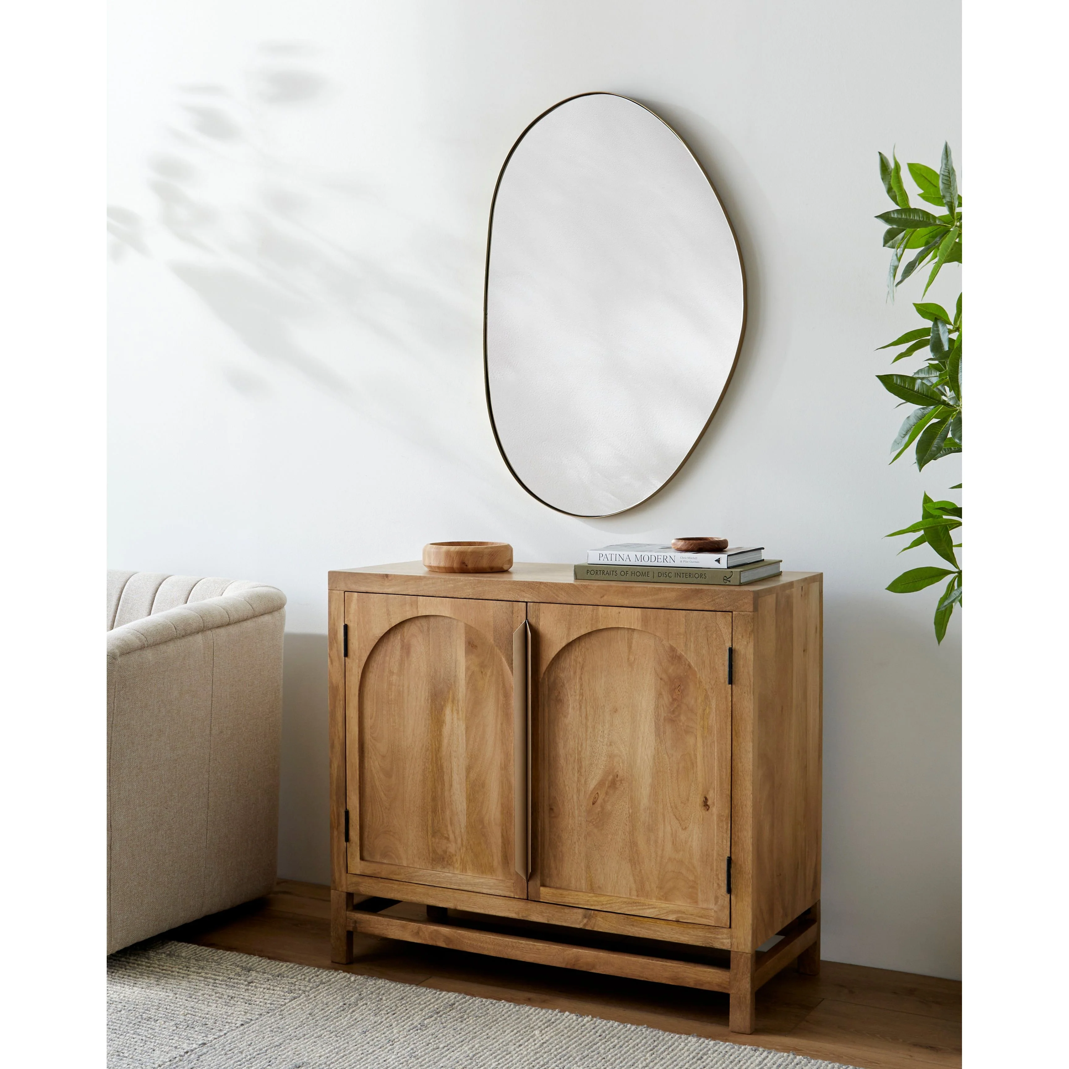 Surya Bryon Modern Mango Wood Cabinet