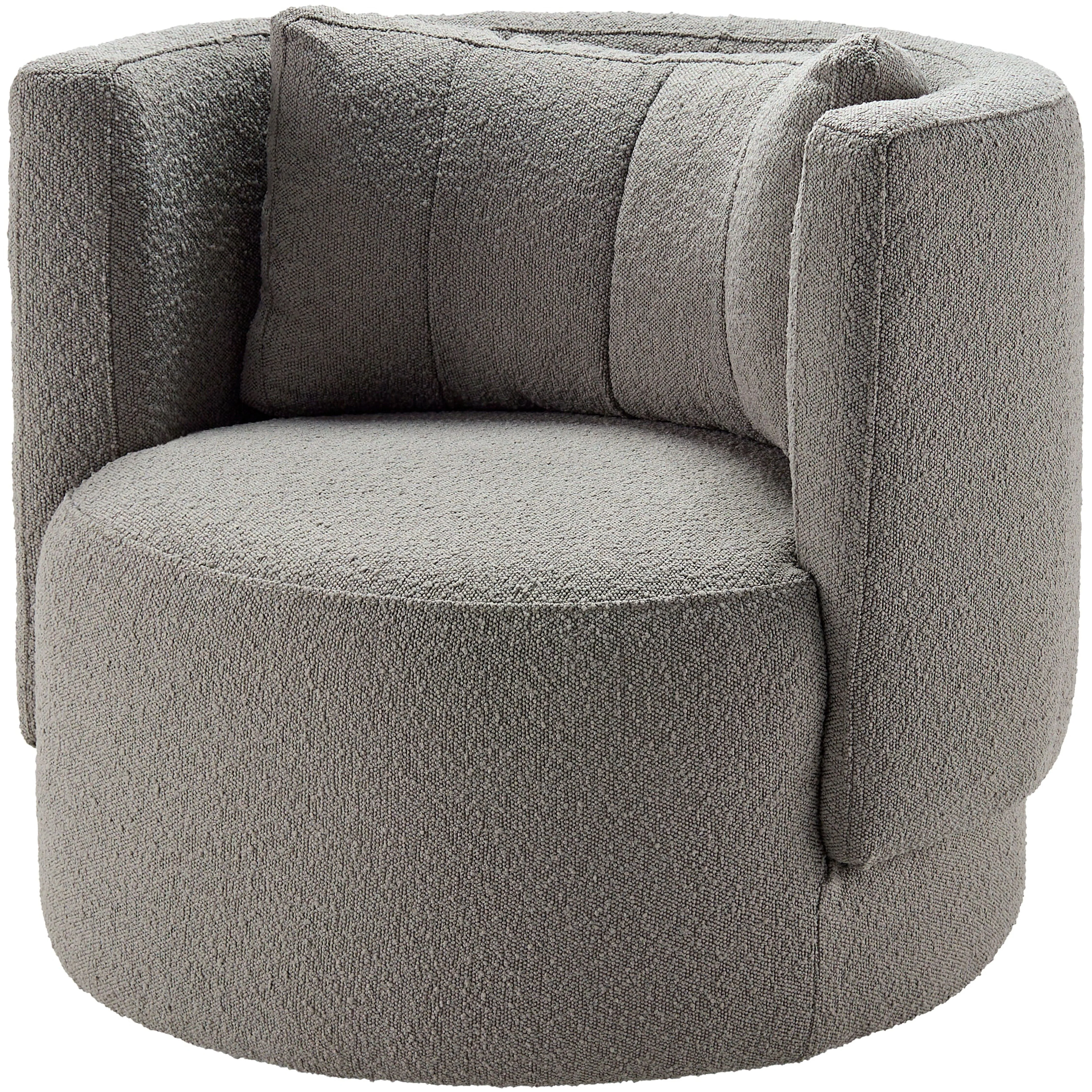 Surya Bingham Modern Charcoal Gray Swivel Chair