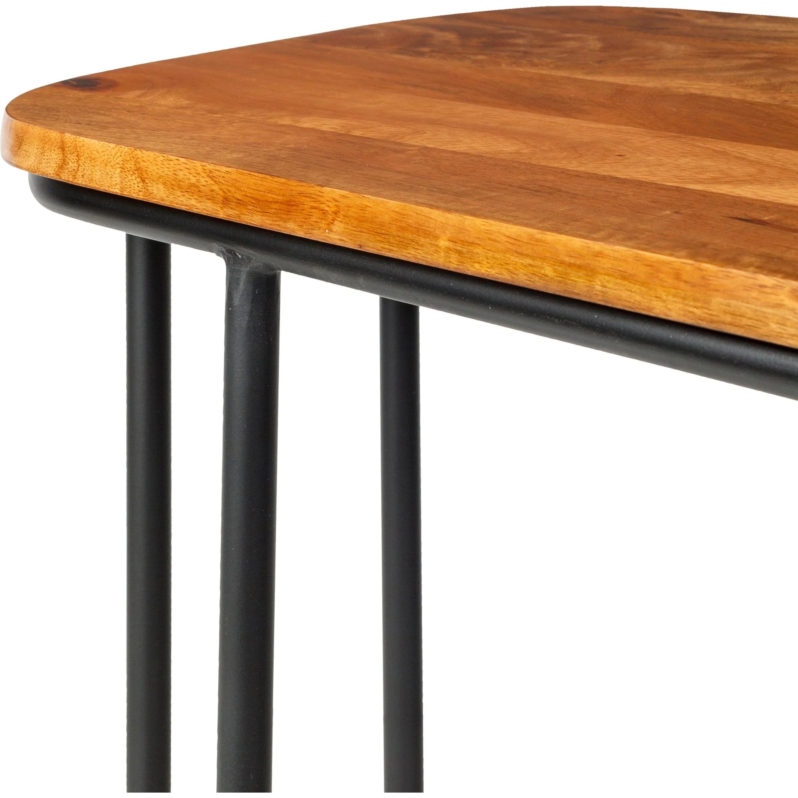 Surya Kaduna Modern Wood with Metal Base End Table - Image 5