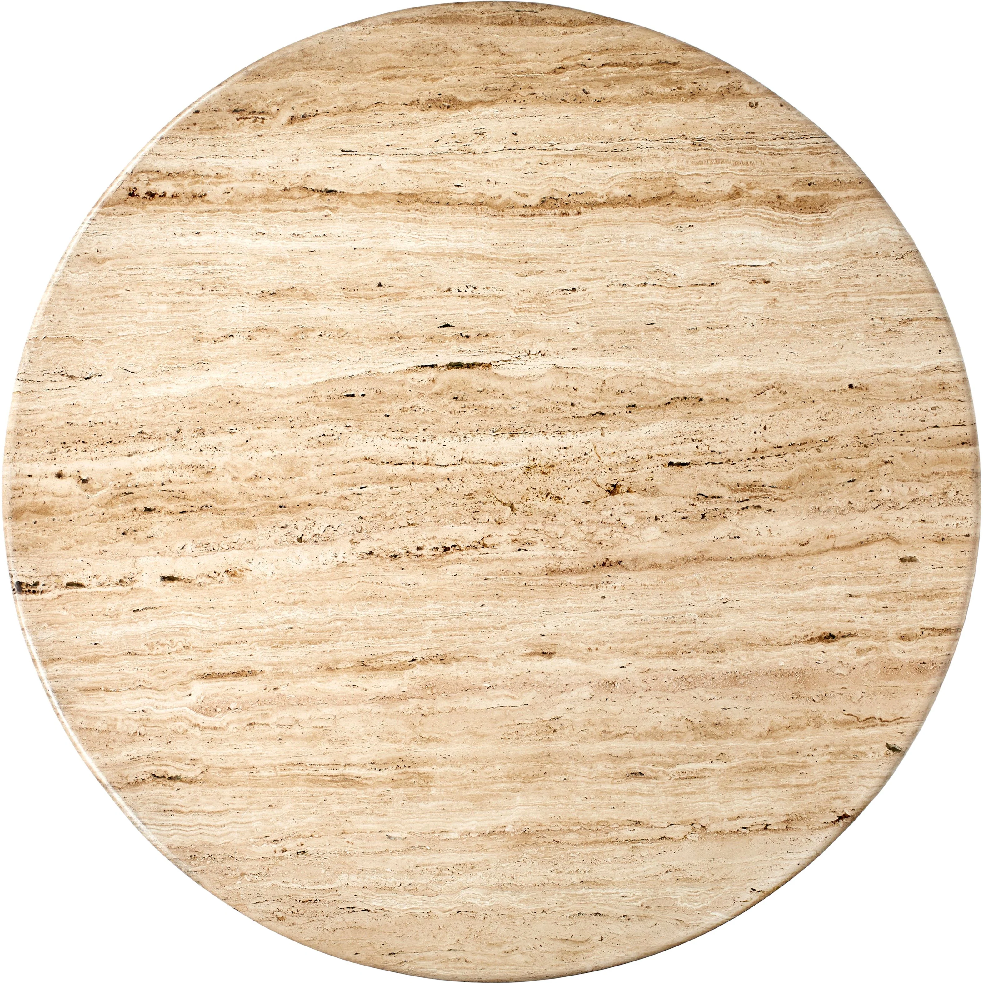 Surya Linus Modern Organic Marble Top With Dark Mango Wood 60” Round Dining Table - Image 4