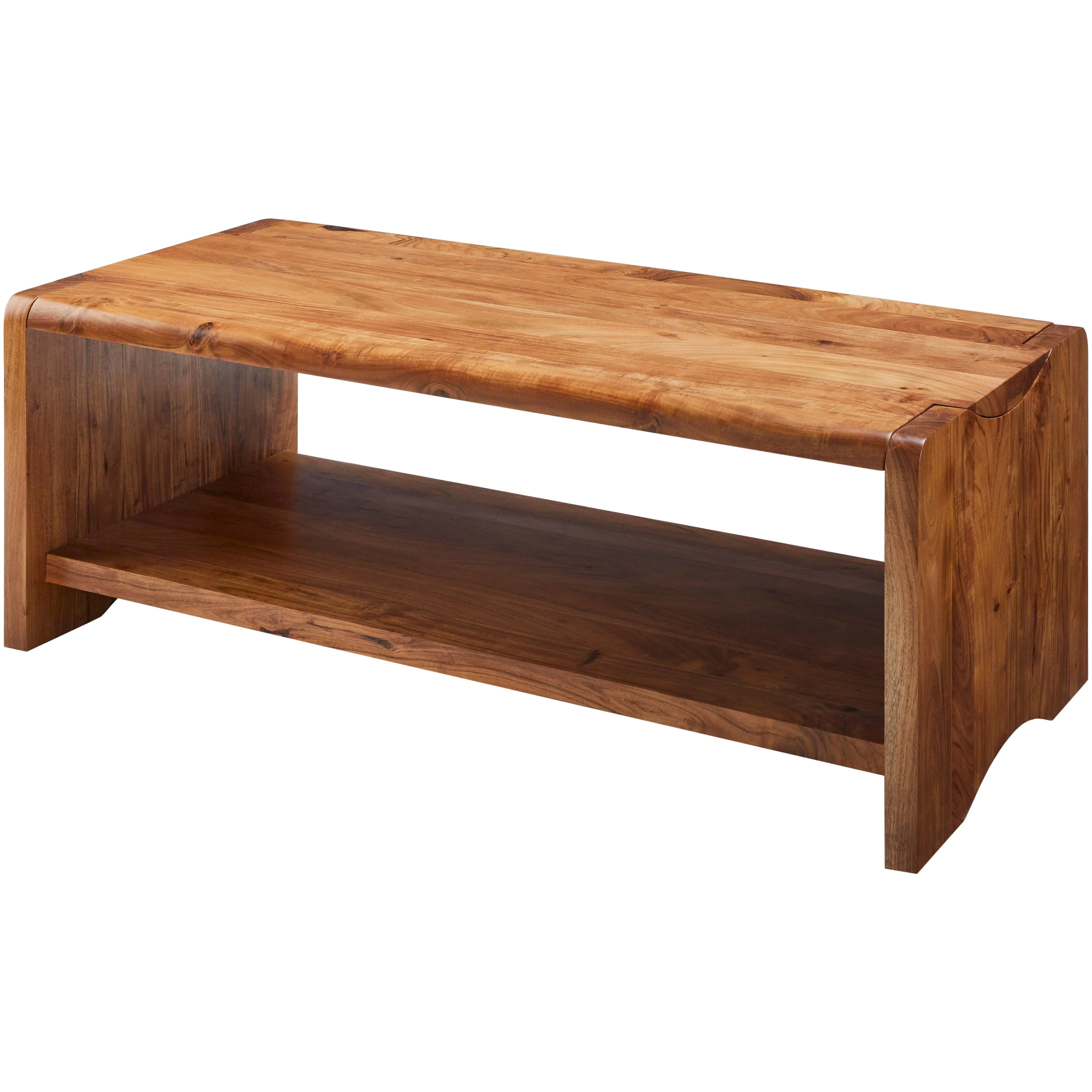 Surya Joiner Modern Rustic Acacia Wood Coffee Table