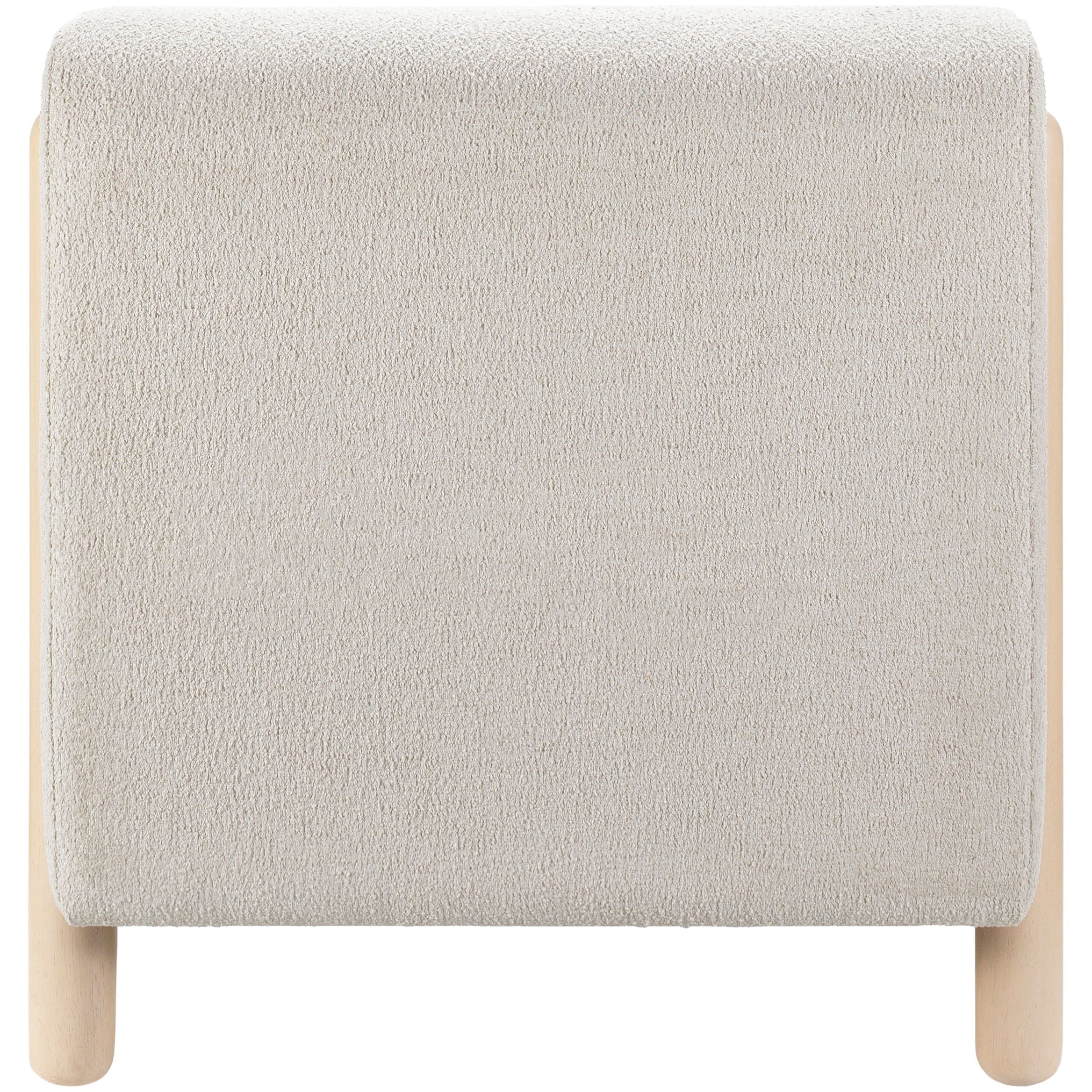 Surya Kenwood Modern Low Profile Accent Chair With Wood Legs - Image 3