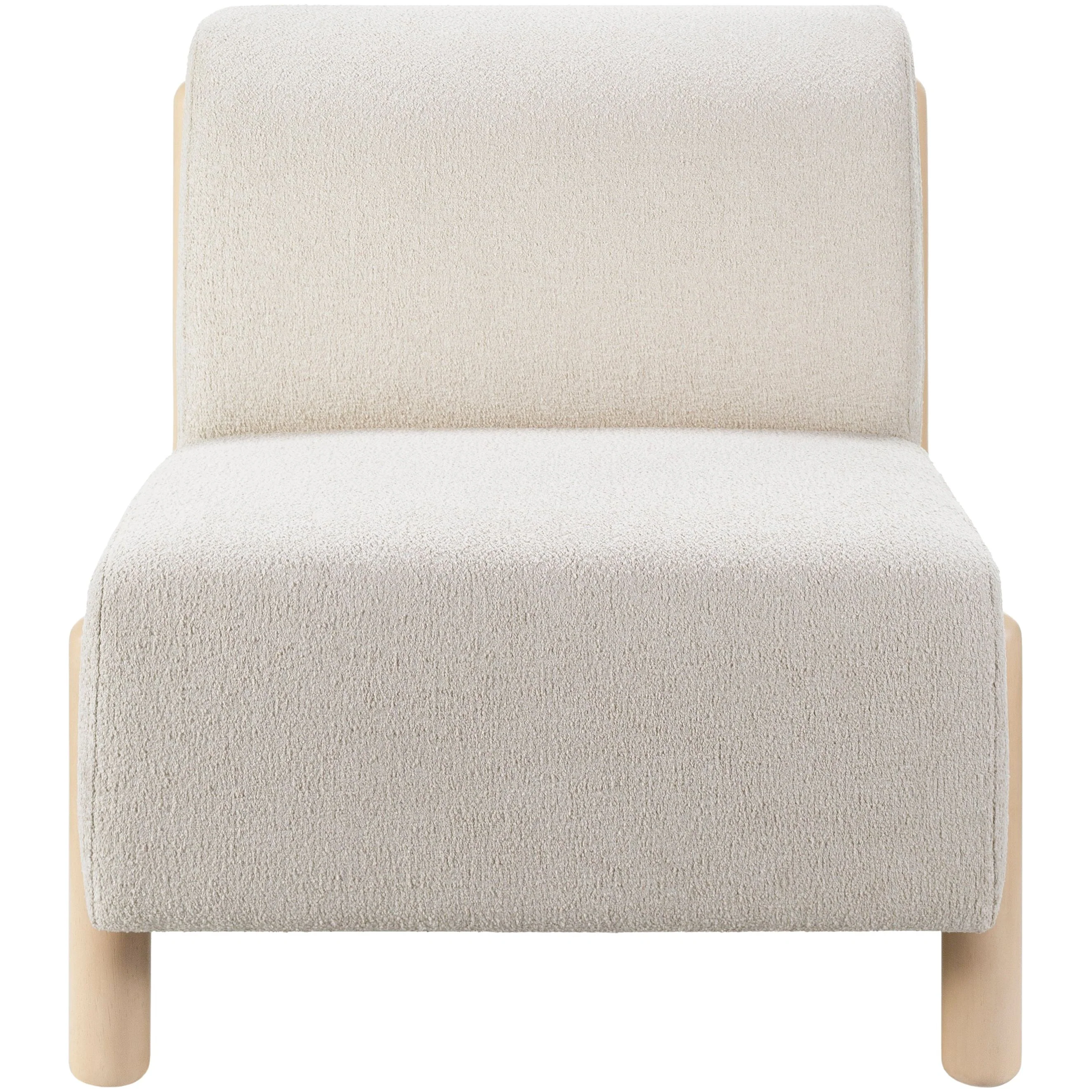 Surya Kenwood Modern Low Profile Accent Chair With Wood Legs - Image 5