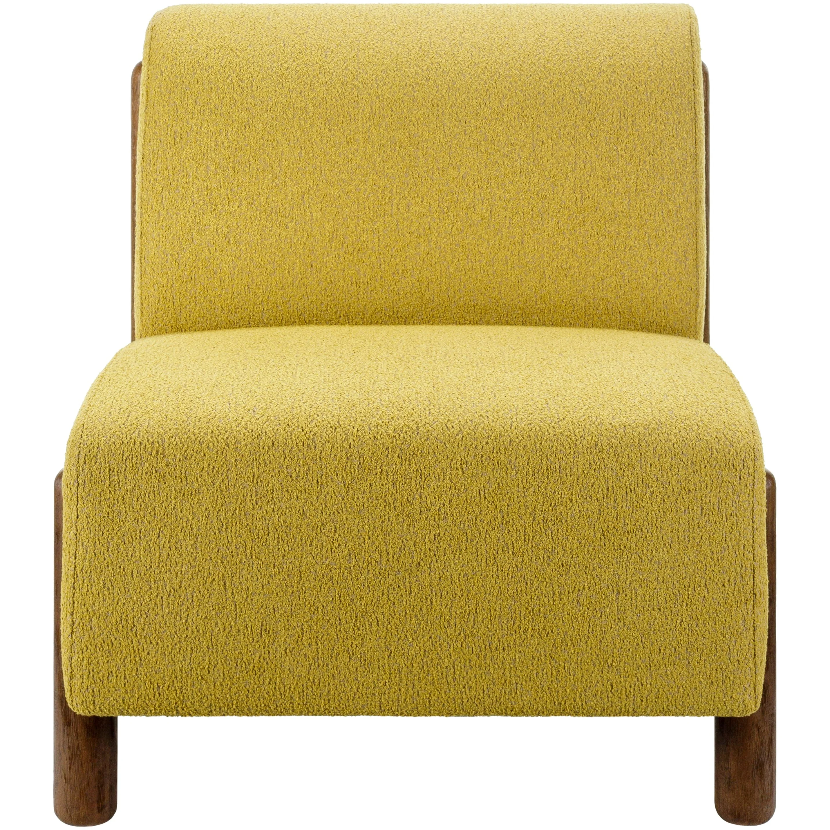 Surya Kenwood Modern Low Profile Accent Chair With Wood Legs - Image 5