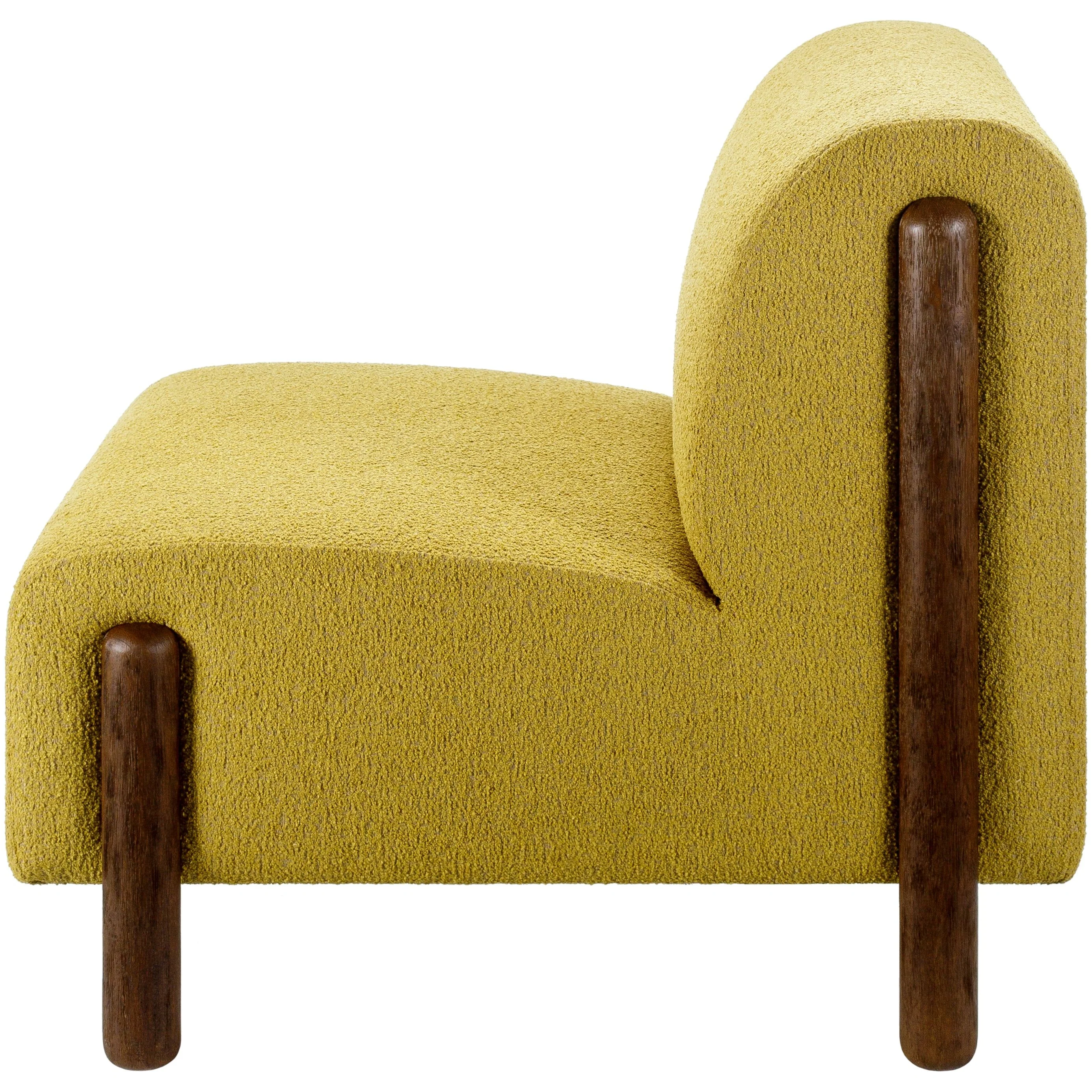Surya Kenwood Modern Low Profile Accent Chair With Wood Legs - Image 6