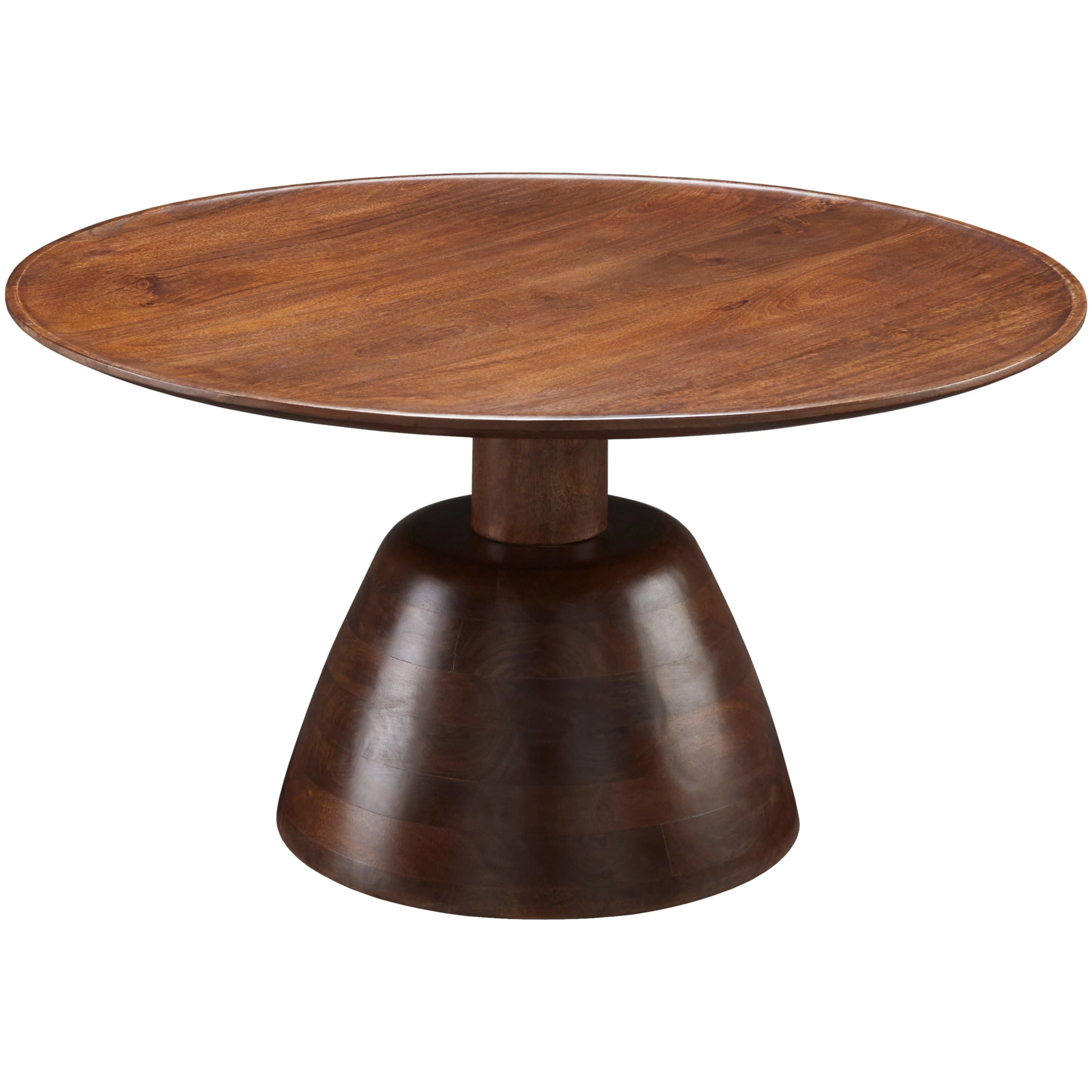 Surya Maeve Modern Mango Wood Round Coffee Table - Image 2