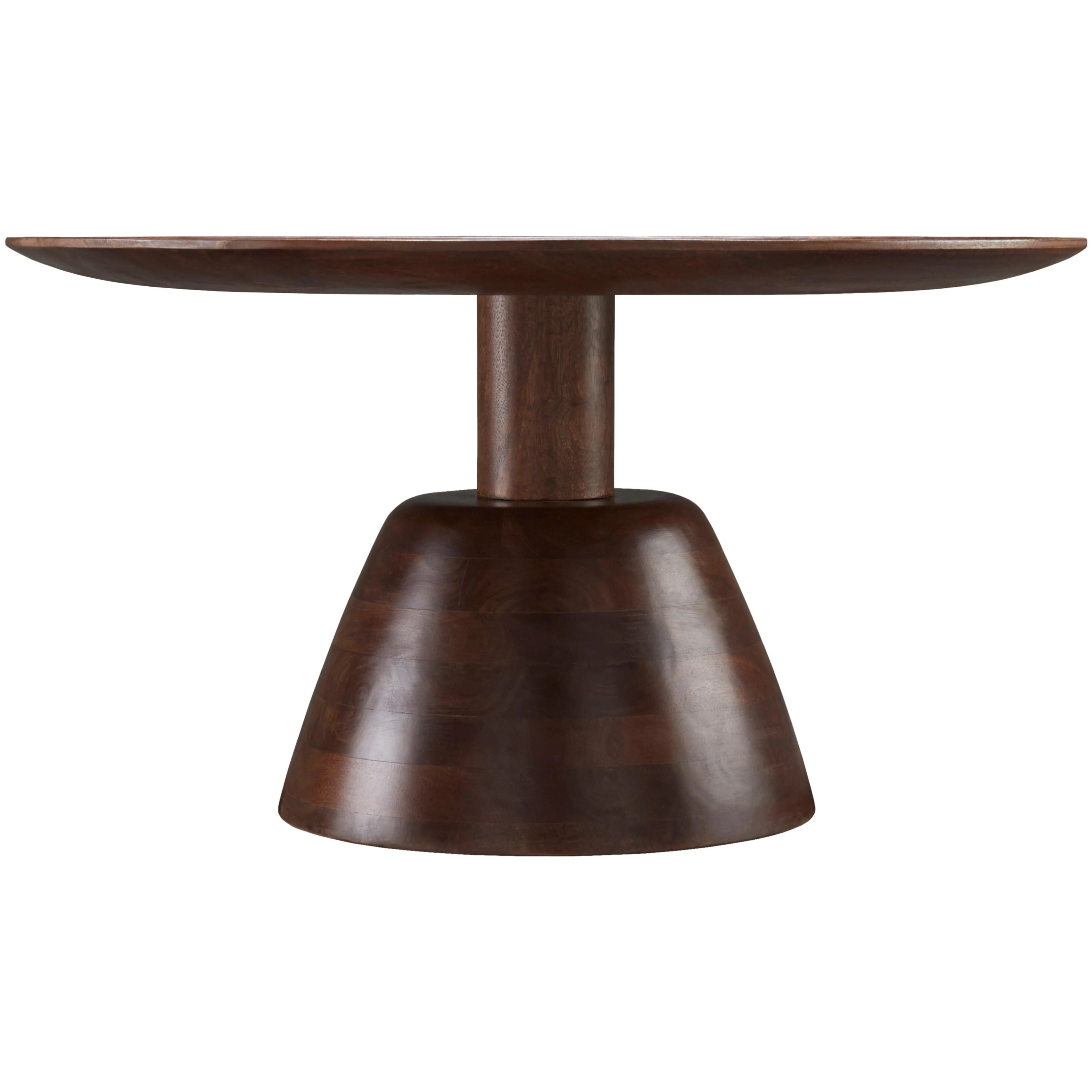 Surya Maeve Modern Mango Wood Round Coffee Table - Image 3