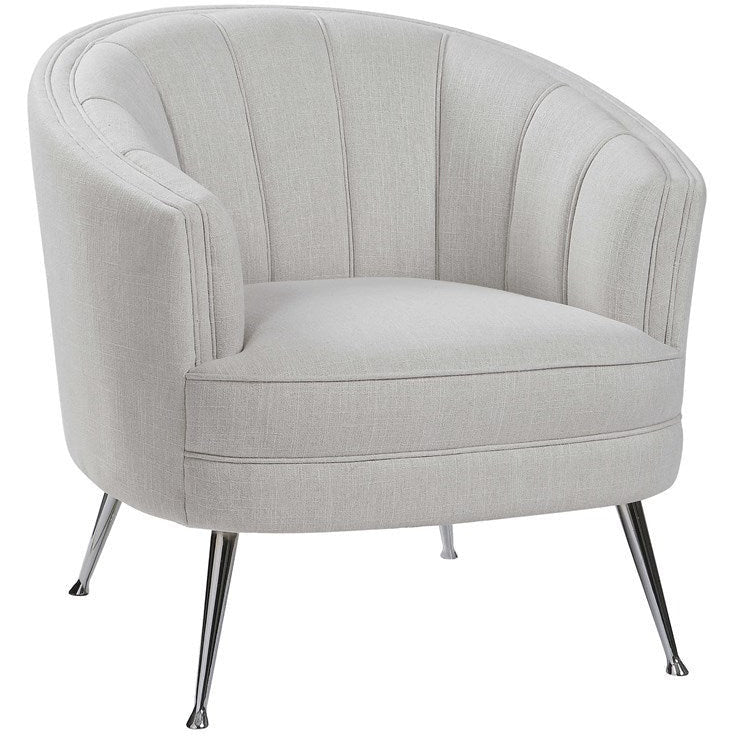 Uttermost Janie Channeled Barrel Back Accent Chair - Image 2