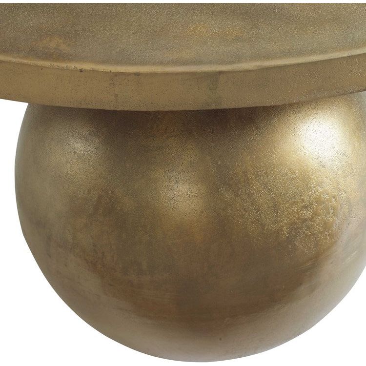 Uttermost Triplet Oversized Spheres Antique Brass Coffee Table - Image 5