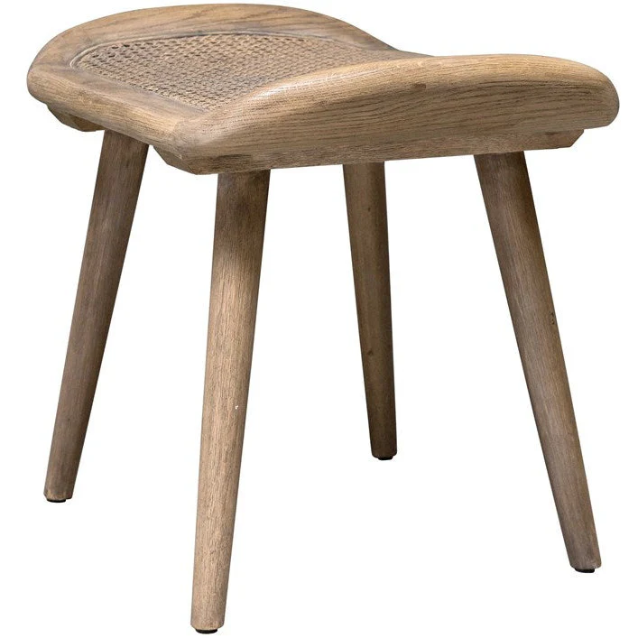 Uttermost Arne Woven Straw Seat Wood Small Bench - Image 5