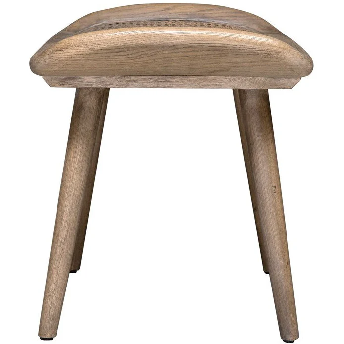 Uttermost Arne Woven Straw Seat Wood Small Bench - Image 6