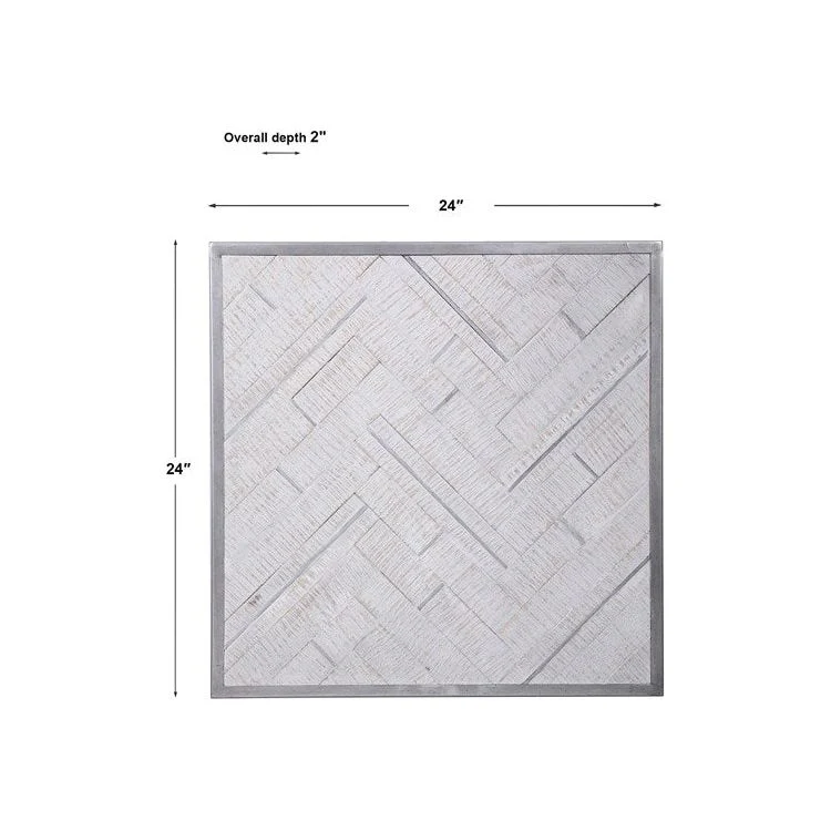 Uttermost Redondo Whitewashed Pine Wood Wall Panel - Image 7