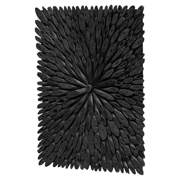 Uttermost Bahama Rustic Black Driftwood Wood Wall Panel - Image 4