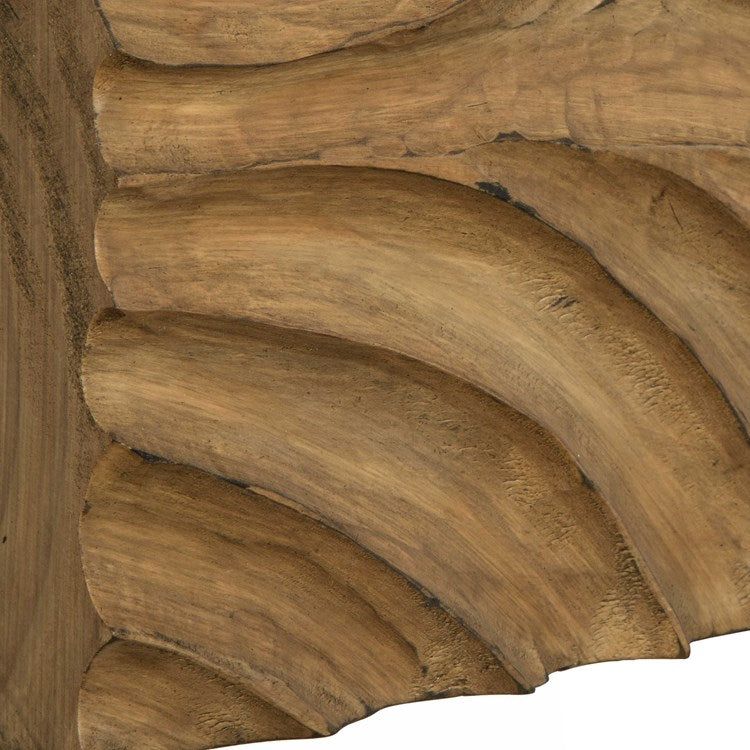 Uttermost Channels Set of 2 Hand Carved Natural Finished Pine Wood Wall Art Decor - Image 6