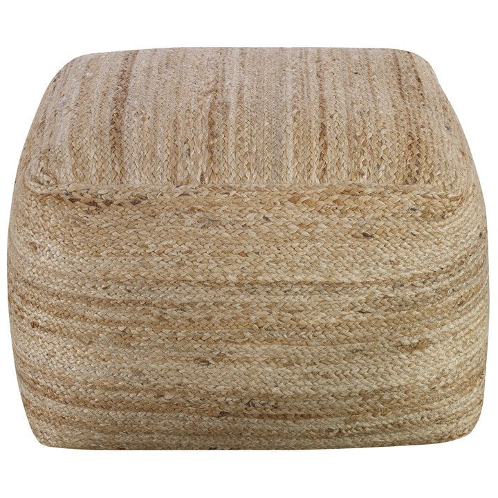 Uttermost Camden Braided Natural Hemp Pouf - Image 3