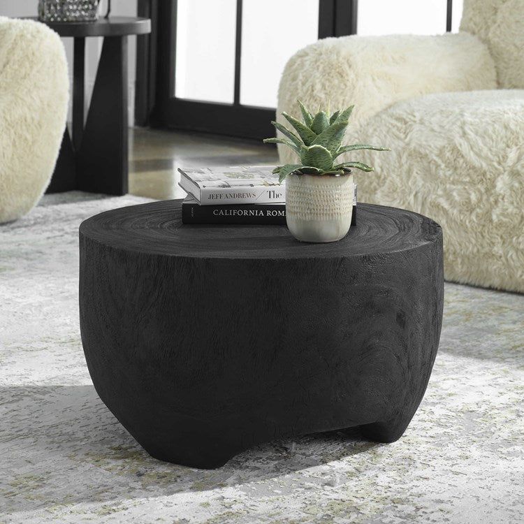 Uttermost Elevate Black Suar Wood Coffee Table