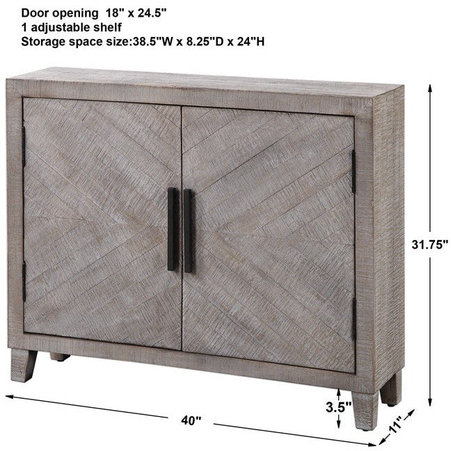 Uttermost Adalind Rustic Modern 2 Door Cabinet - Image 8
