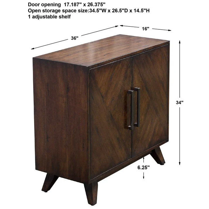 Uttermost Liri Mid-Century Modern 2 Door Cabinet - Image 5