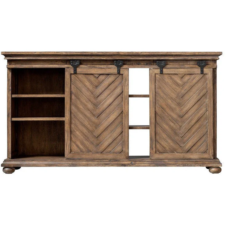 Uttermost Primalia Rustic Modern Wood Media Console - Image 4