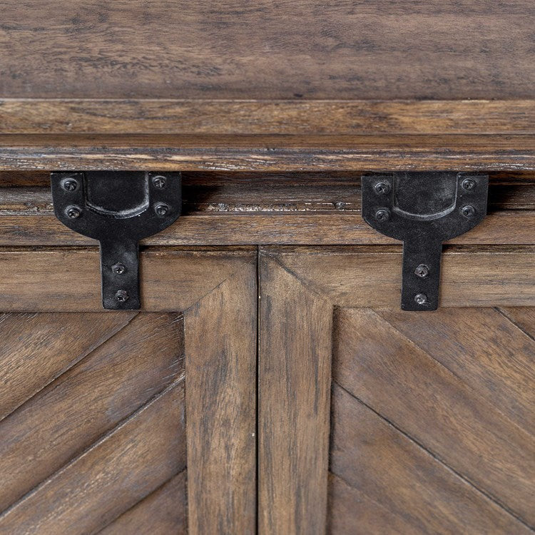 Uttermost Primalia Rustic Modern Wood Media Console - Image 7