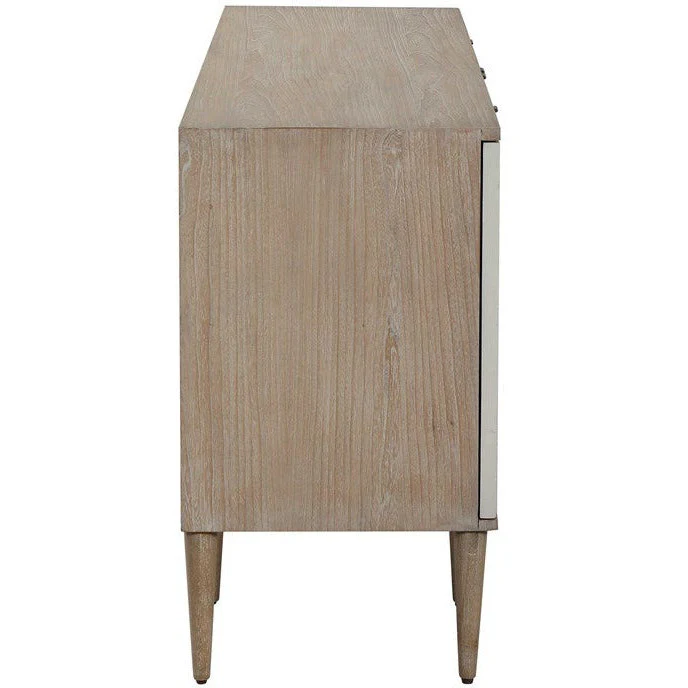 Uttermost Tightrope White Modern 4 Door Cabinet - Image 6