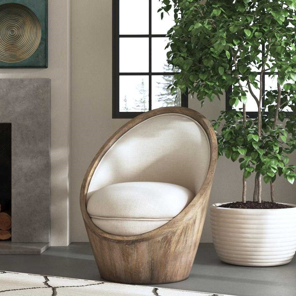 Uttermost Noemi Flax Linen Accent Chair
