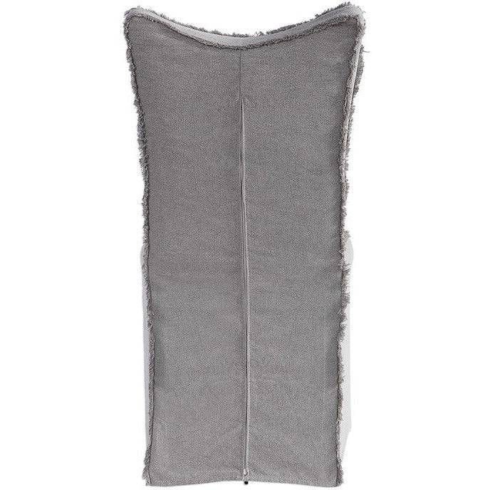 Uttermost Narissa Stonewashed Gray Linen Slipcover Dining Chairs Set of 2 - Image 6