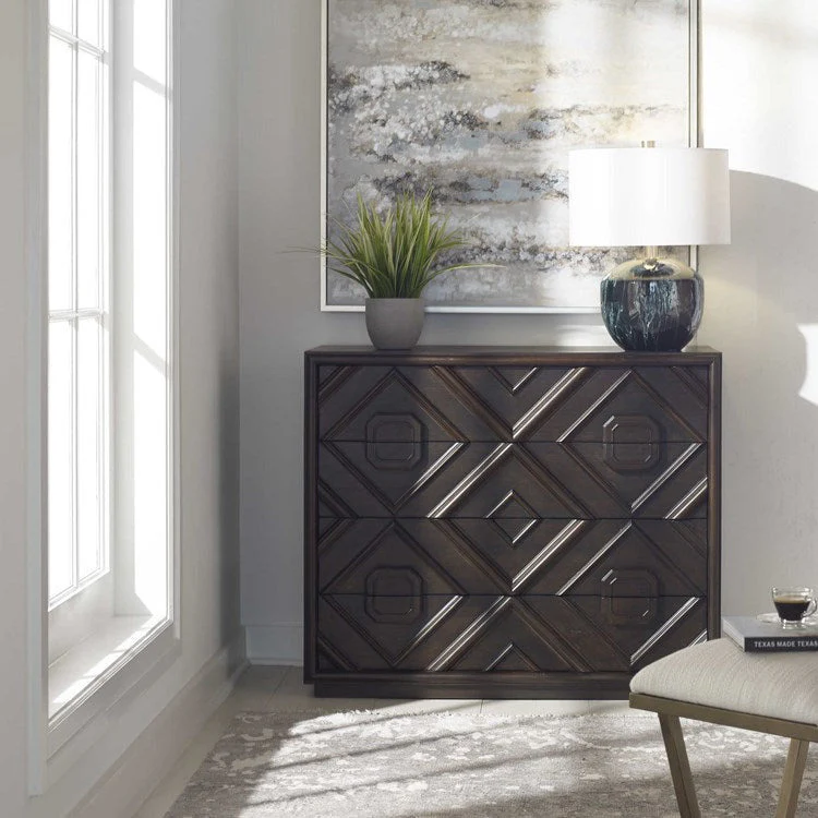 Uttermost Mindra Transitional 4 Drawer Accent Chest - Image 3