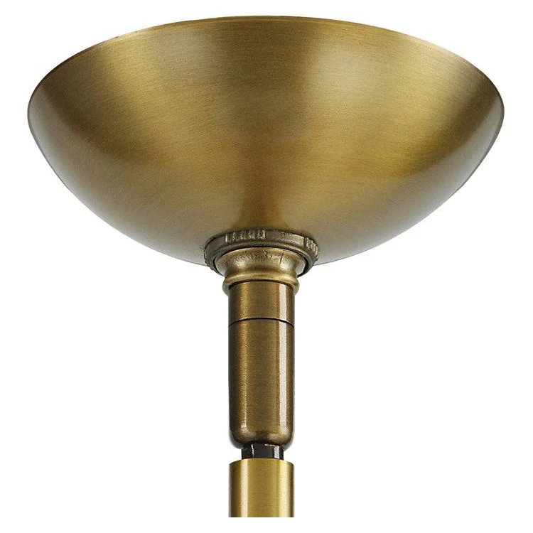 Uttermost Droplet Matte White Opal Globes With Antique Brass Finish 16 Light Chandelier - Image 5