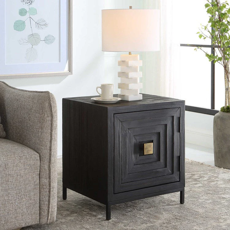 Uttermost Aiken Dark Ebony Cabinet