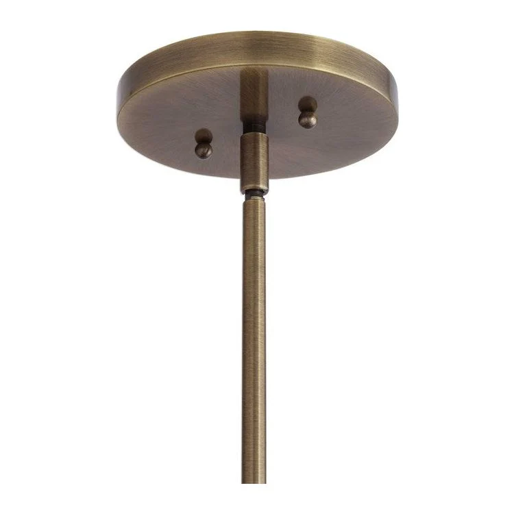 Uttermost Calix Extra Large Clear Blown Glass With Aged Brass Accents Pendant Light - Image 4
