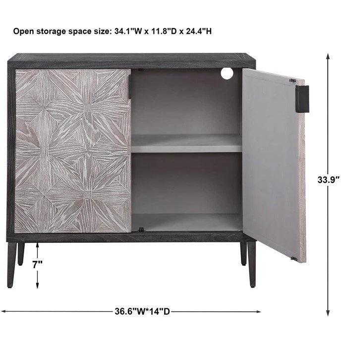 Uttermost Laurentia Modern Lodge 2 Door Cabinet - Image 7
