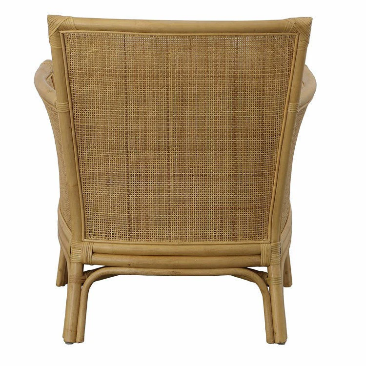 Uttermost Pacific White Performance Fabric Cane Armchair - Image 5