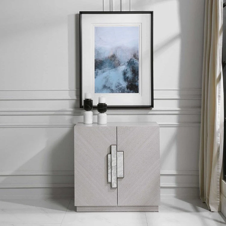 Uttermost Viela Contemporary Gray 2 Door Cabinet - Image 2