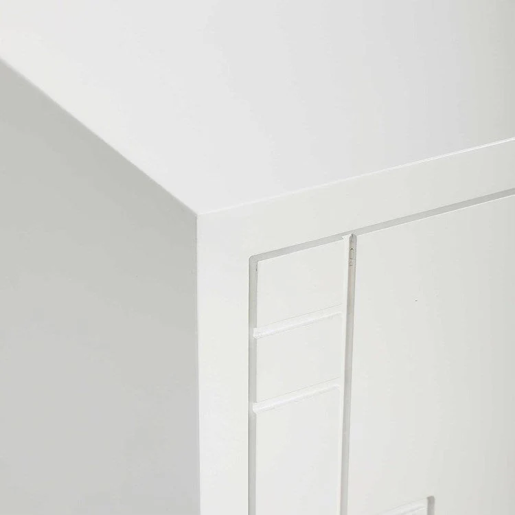Uttermost Stockholm Gloss White 2 Door Cabinet - Image 8
