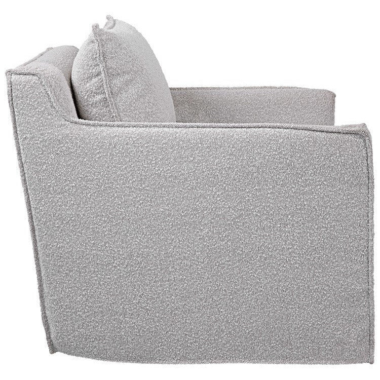 Uttermost Welland Boucle Fabric Slipcovered Swivel Chair - Image 4