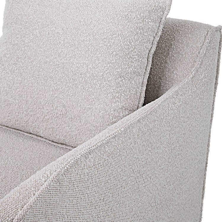 Uttermost Welland Boucle Fabric Slipcovered Swivel Chair - Image 7