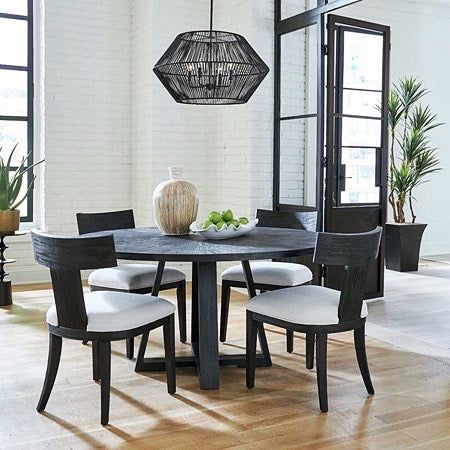 Uttermost Suva Natural Rope With Matte Black Finish 4 Light Pendant