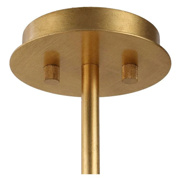 Uttermost Golden Gate Industrial Metal Sheets With Gold Leaf Finish 8 Light Pendant - Image 7