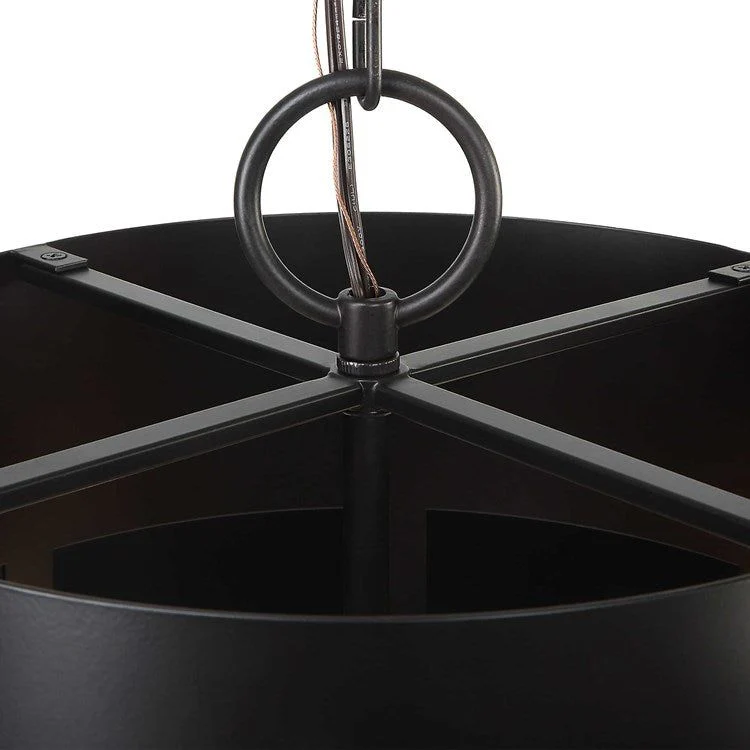 Uttermost Youngstown Dark Bronze Inter-Stacked Cylinders 4 Light Pendant - Image 5