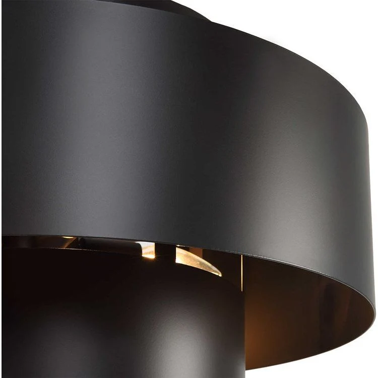 Uttermost Youngstown Dark Bronze Inter-Stacked Cylinders 4 Light Pendant - Image 6