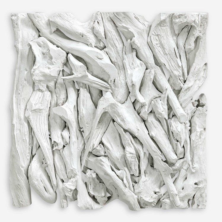 Uttermost Rio Whitewashed Teak Branches Wood Wall Panel - Image 3