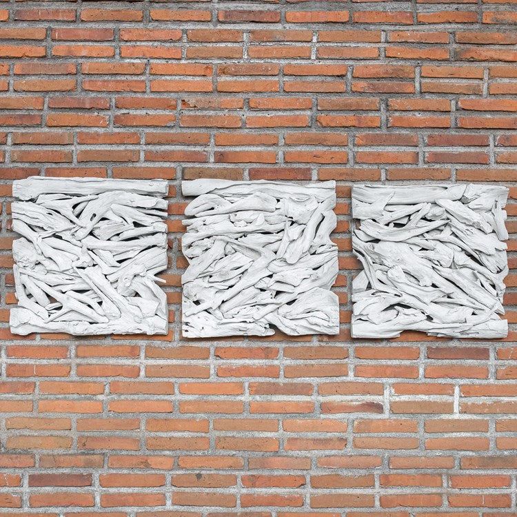 Uttermost Rio Whitewashed Teak Branches Wood Wall Panel - Image 4