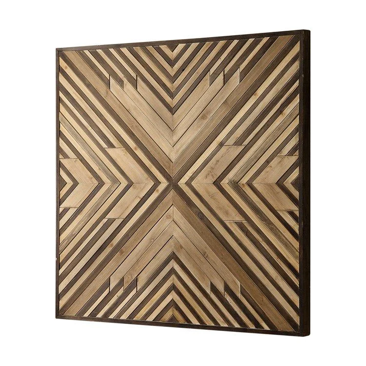 Uttermost Floyd Rustic Modern Dimensional Fir Wood Wall Panel - Image 4