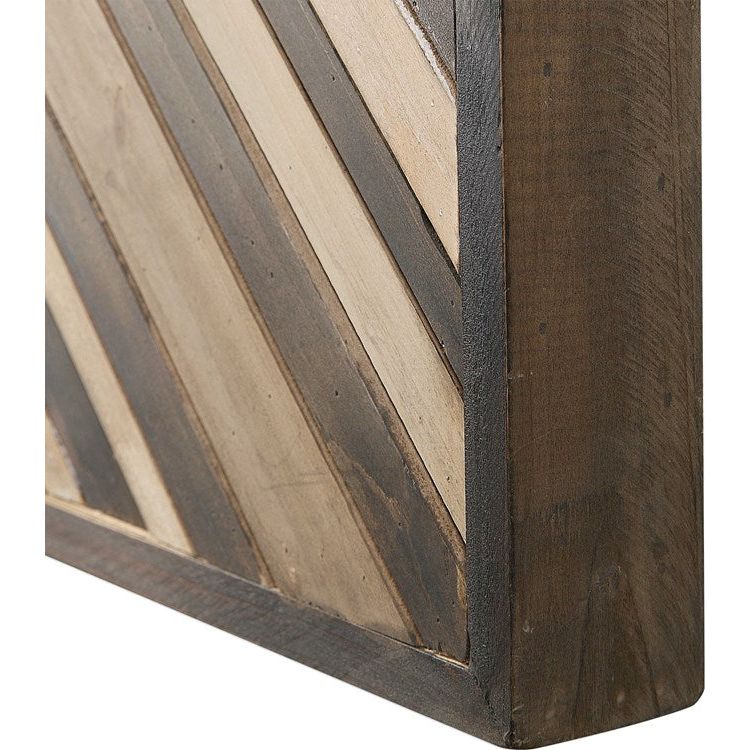 Uttermost Floyd Rustic Modern Dimensional Fir Wood Wall Panel - Image 5