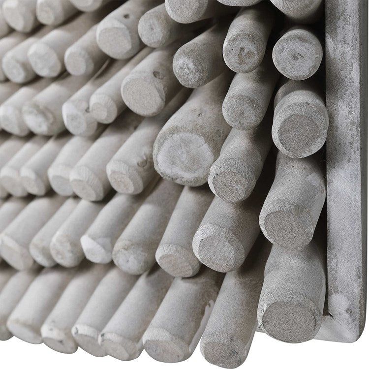 Uttermost Portside Gray Glazed Beech Wood Wall Panel - Image 6